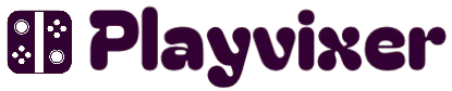 Playvixer logo with a gaming controller icon on a white background